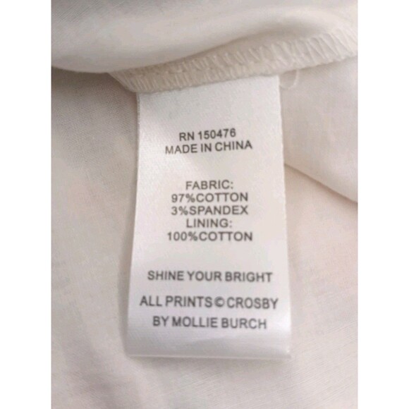 CROSBY by Mollie Burch Dress Sz XXL Floral Cotton Tiered Full A-line Tent Mini - Picture 15 of 16